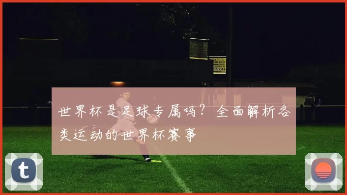 世界杯是足球专属吗?全面解析各类运动的世界杯赛事