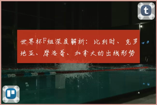 世界杯F组深度解析:比利时、克罗地亚、摩洛哥、加拿大的出线形势与战术博弈