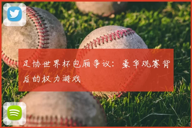 足协世界杯包厢争议:豪华观赛背后的权力游戏
